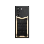 Metavertu Curve Screen Alligator Skin 18K Gold 5G Web3 Phone - Image 2