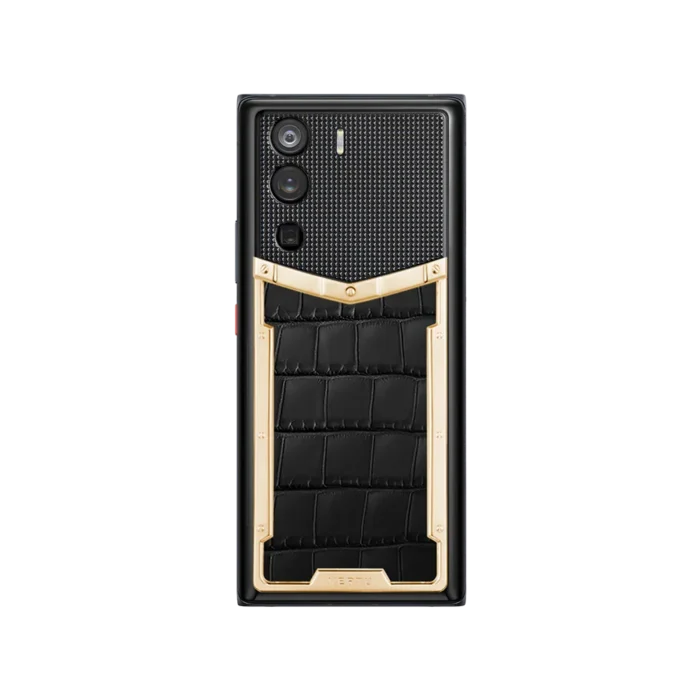 Metavertu Curve Screen Alligator Skin 18K Gold 5G Web3 Phone - Image 2