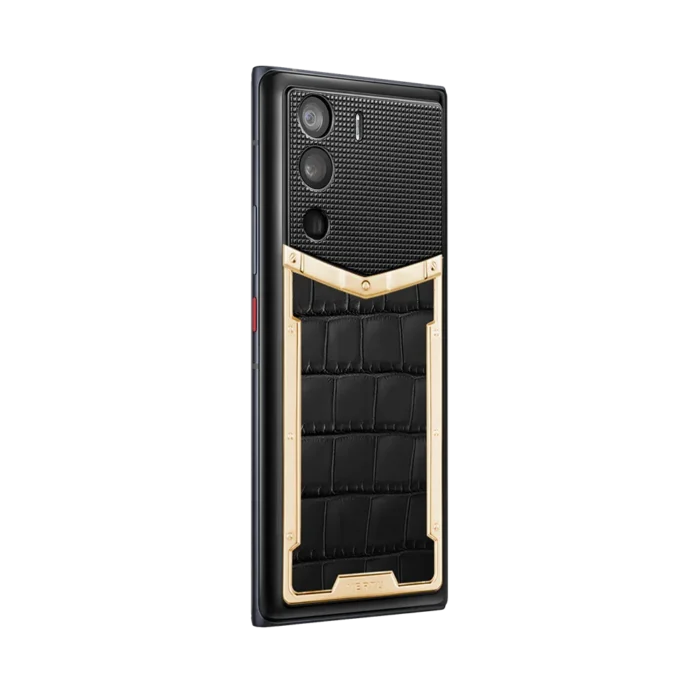 Metavertu Curve Screen Alligator Skin 18K Gold 5G Web3 Phone - Image 3