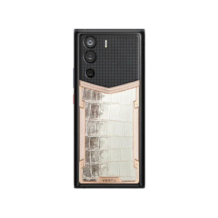 Metavertu Curve Screen Himalaya Alligator Skin 18K Gold & Diamonds 5G Web3 Phone - Image 2
