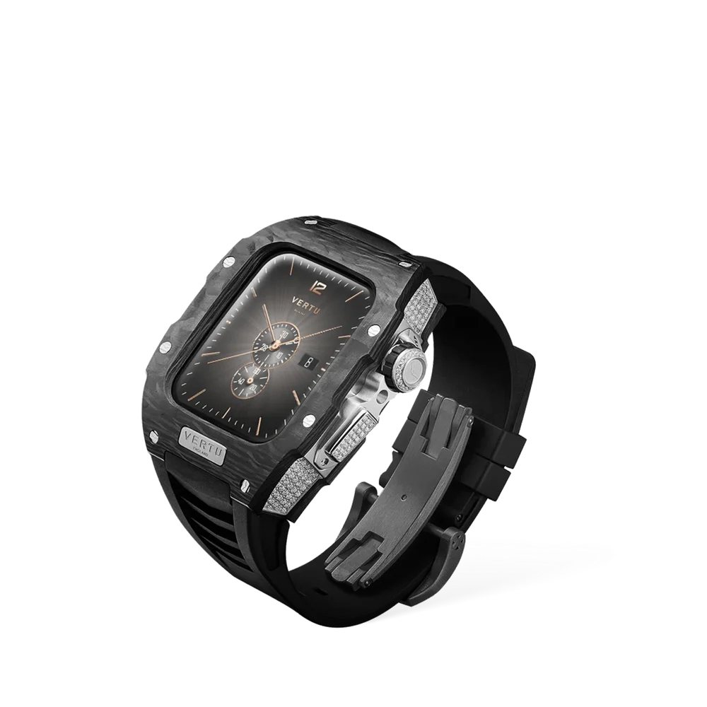 vertu-fusion-watch-black-diamond-series-black-strap-perspective.webp Fusion Black Diamond Smartwatch - Image 1