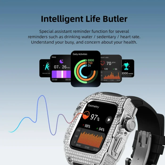 Fusion Full Diamond Smartwatch - Image 5