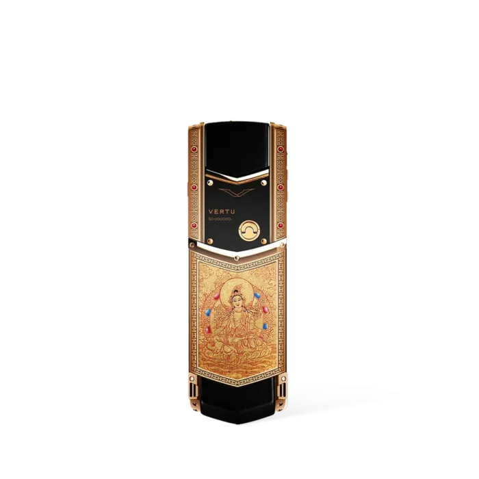 Vertu Signature V Thangka Buddha Pure Gold Phone - Image 2