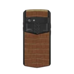 ASTER P GOTHIC ALLIGATOR SKIN PHONE C CINNAMON BROWN
