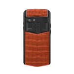 ASTER P GOTHIC ALLIGATOR LEATHER PHONE C TANGERINE