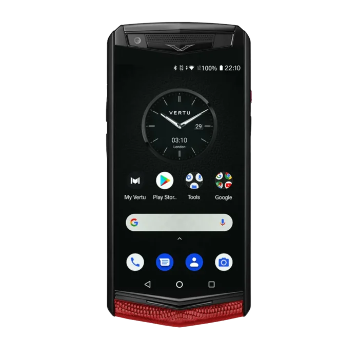 ASTER P GOTHIC LIZARDSKIN PHONE C CHINESE RED - Image 2