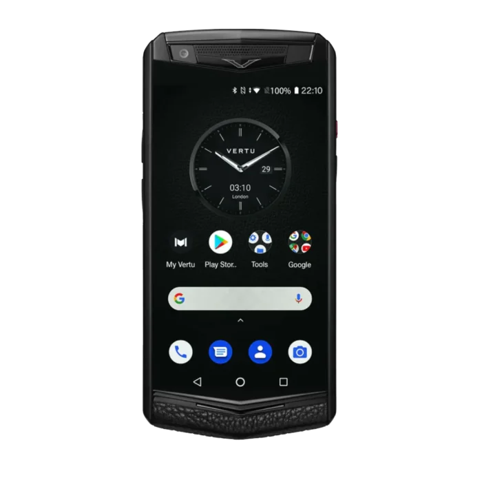 ASTER P GOTHIC CALFSKIN PHONE C JADE BLACK - Image 3