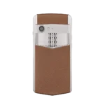 ASTER P BAROQUE CALFSKIN PHONE C CARAMEL BROWN